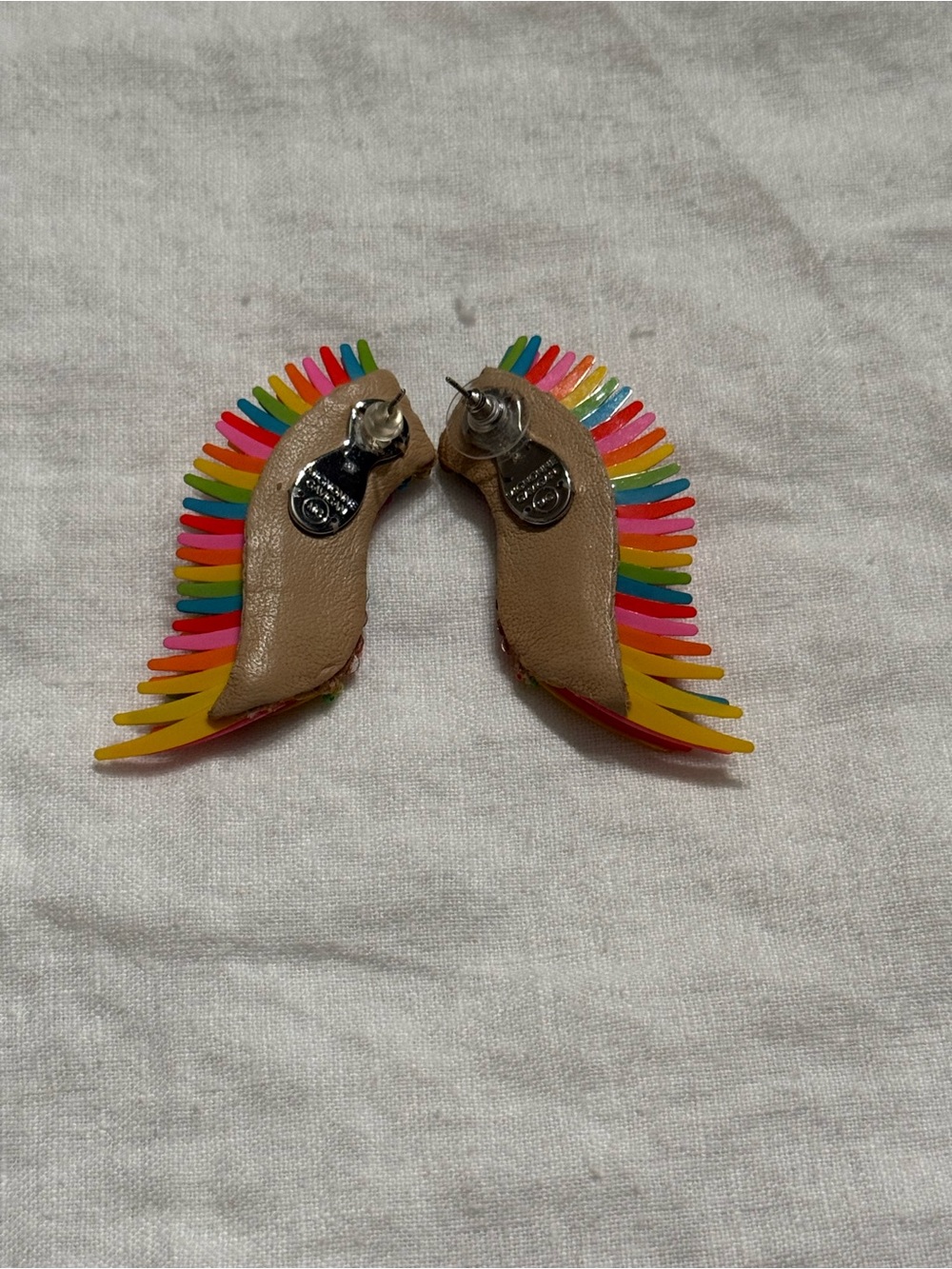 Mignonne Gavigan Rainbow Beaded Wing Earrings - Picture 8 of 12